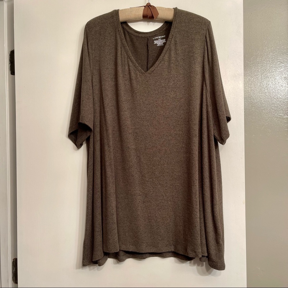 Lane Bryant Olive Green Shirt - Size 22/24